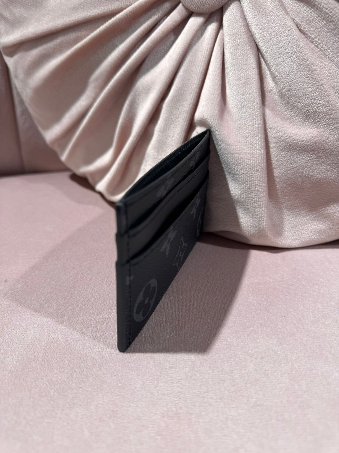 Louis Vuitton Canvas / Kartenetui - Grau & Schwarz