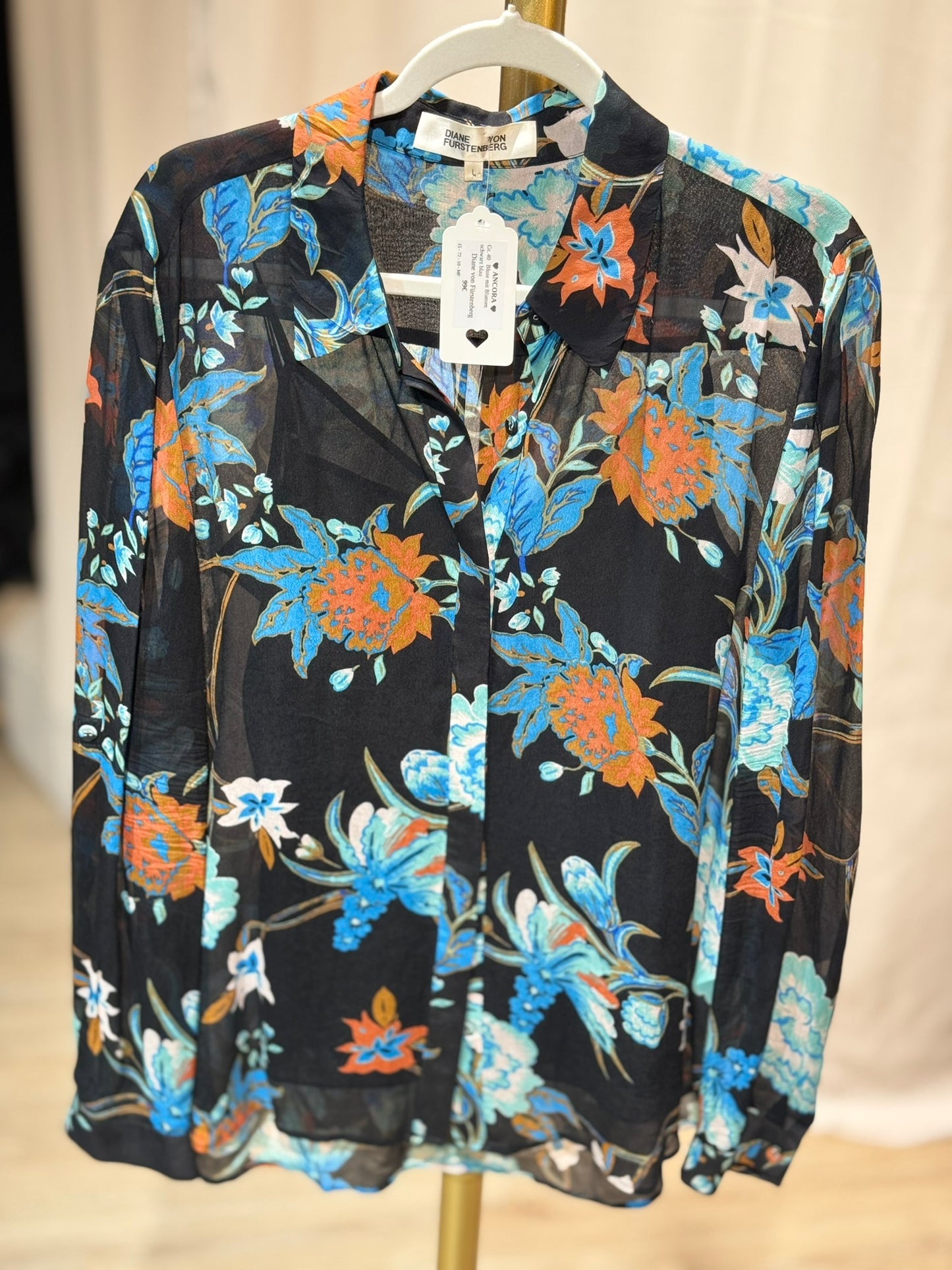 Diane von Furstenberg - Bluse - Florales Muster - bunt