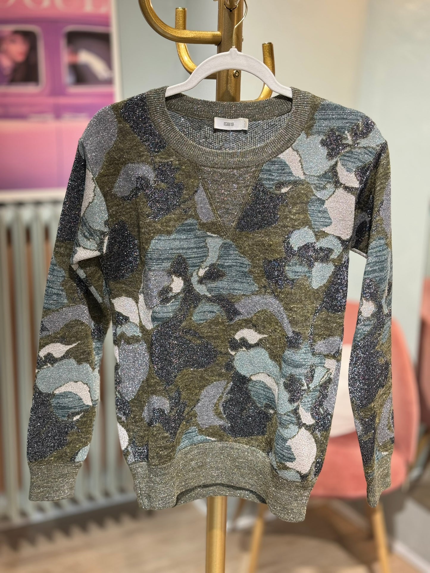 Closed - Pullover - camouflage Lurex