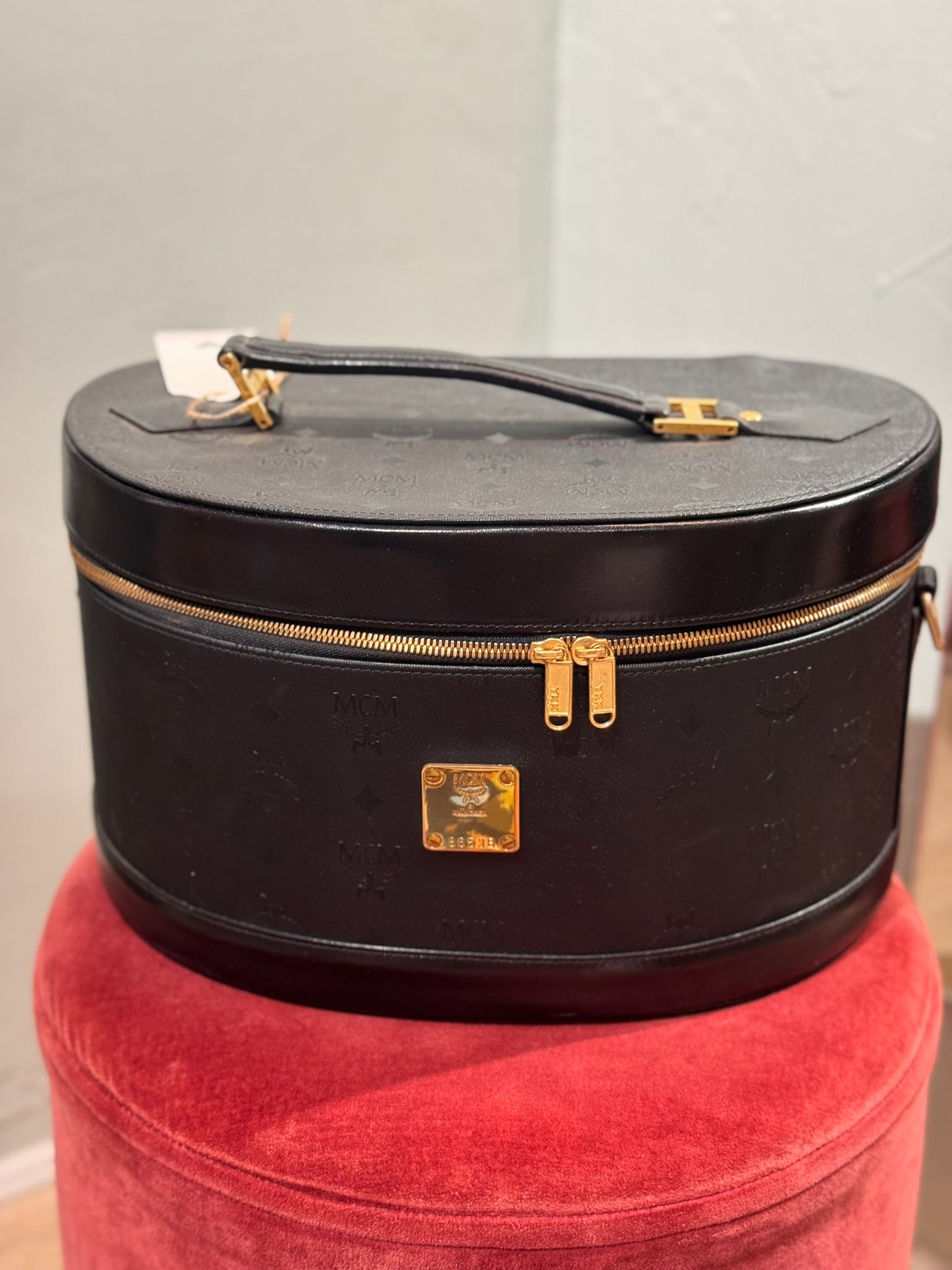 Kosemetik Koffer MCM schwarz Vintage