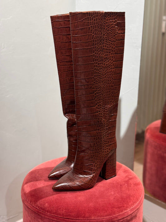 Paris Texas Stiefel Kroko Optik braun Gr 38