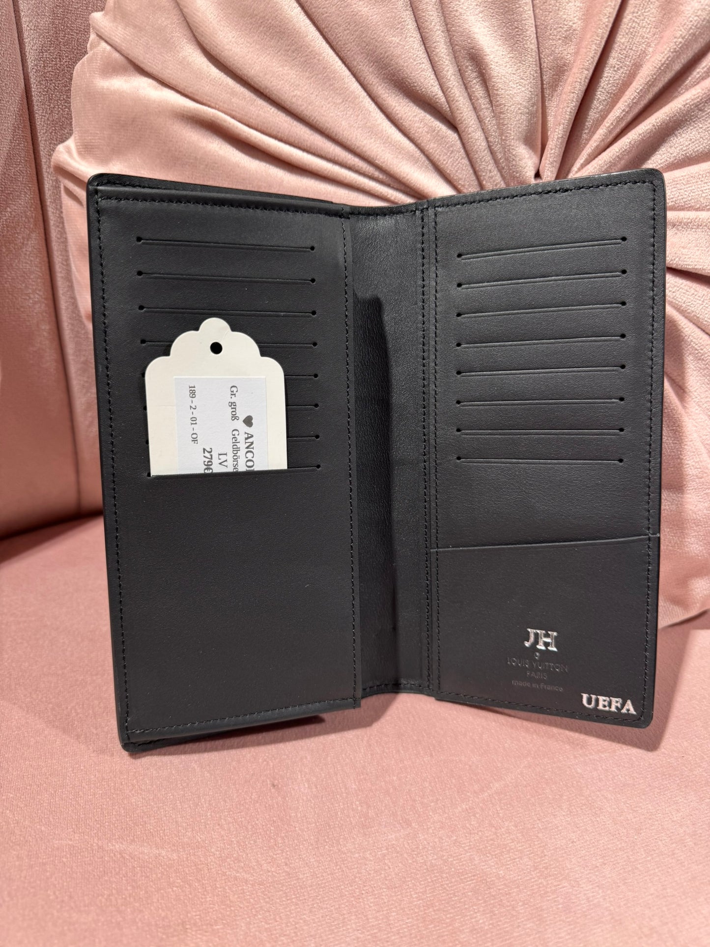 Louis Vuitton Leder-Geldbörse Brazza Wallet - Schwarz