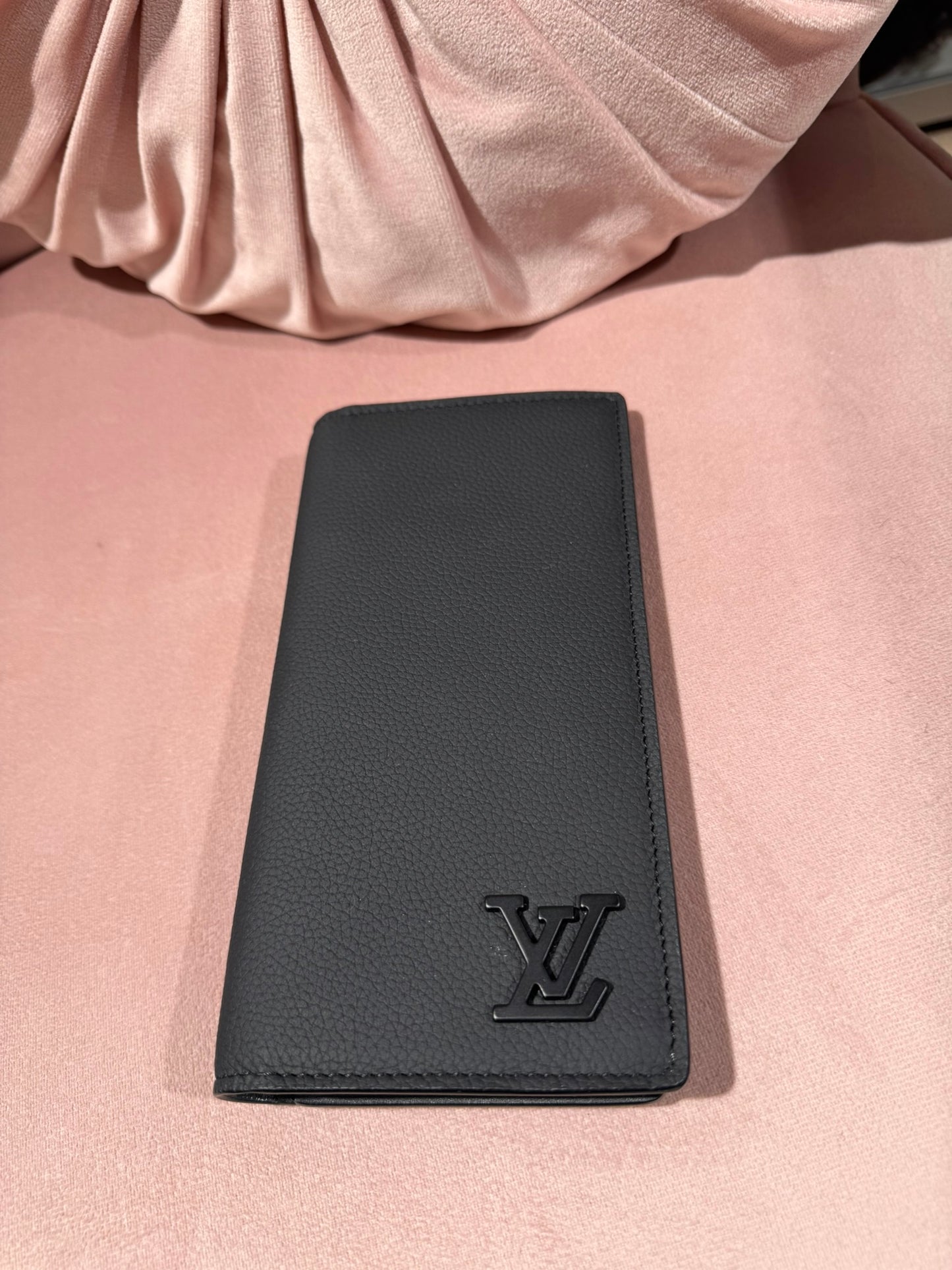 Louis Vuitton Leder-Geldbörse Brazza Wallet - Schwarz