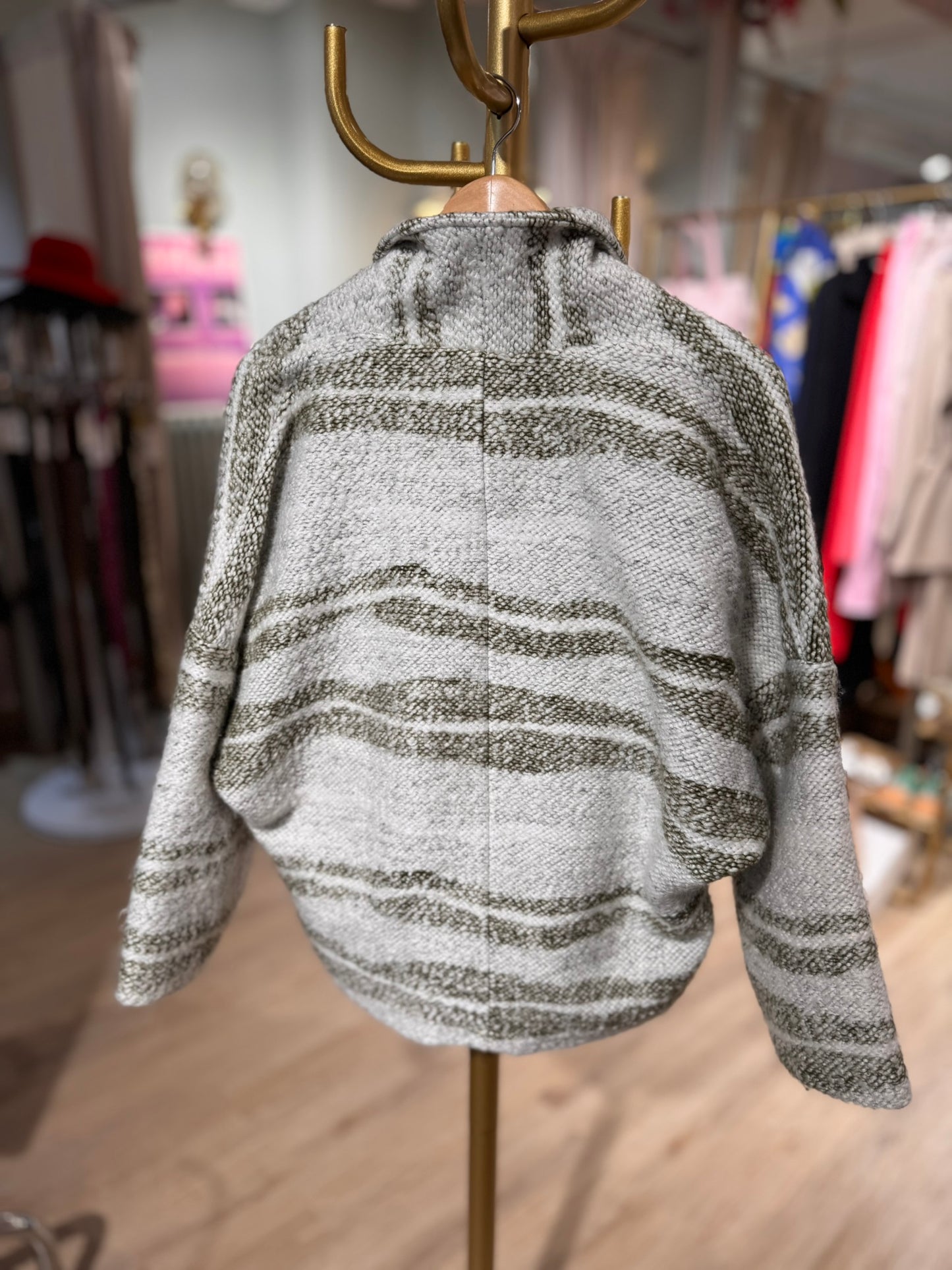 Karo Kauer Wolljacke Größe 36/38